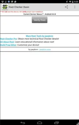 Root Checker android App screenshot 1